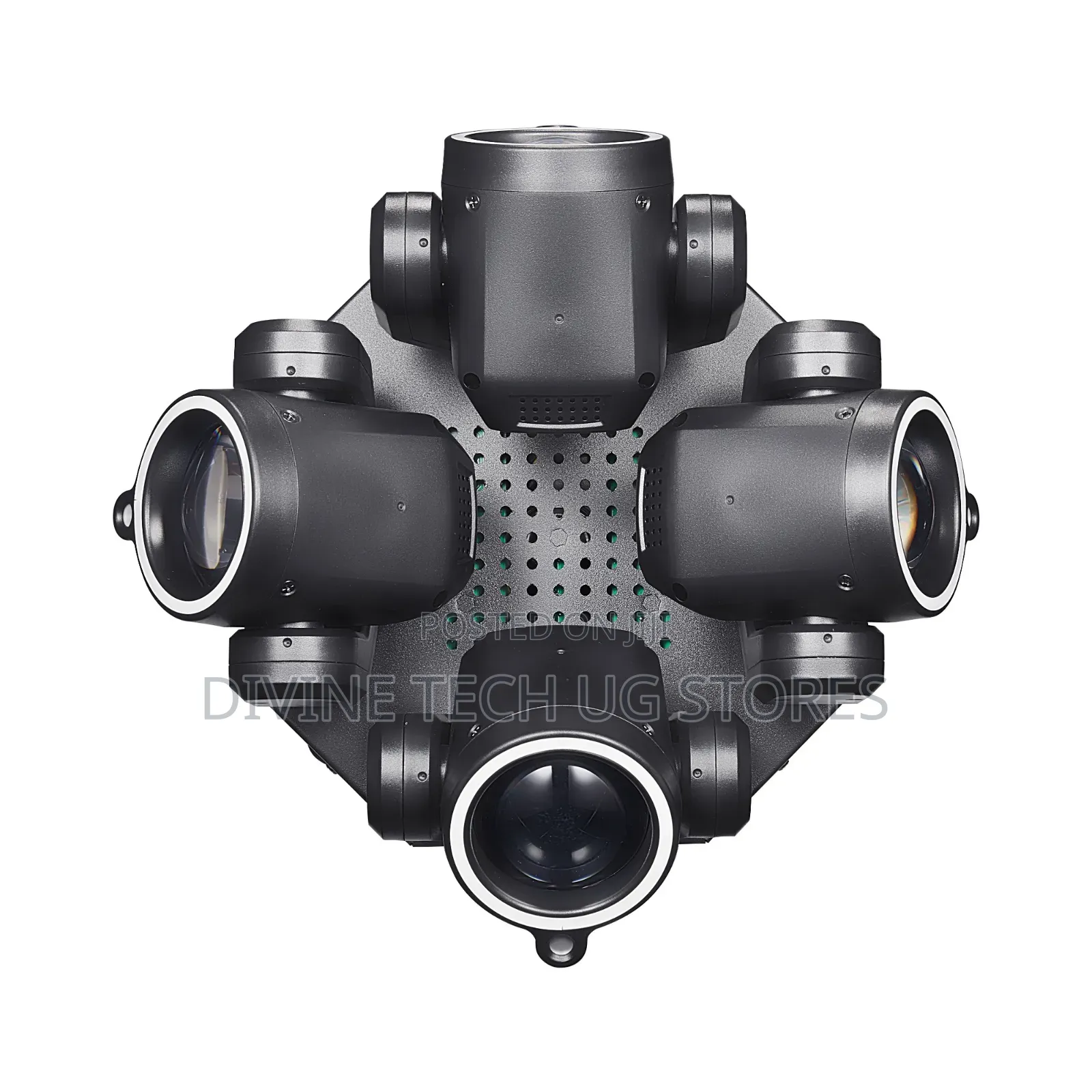 Shows a 4-Head Multi-Beam Spider Moving Head Stage Light
