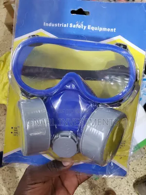 Safety Half-Mask Dual-Cartridge Respirator and Safety Goggles Kit