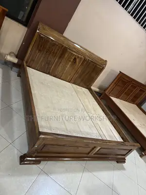 6 by 6 Bed in Uganda Wood