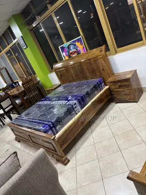 6 by 6 Bed in Uganda Wood