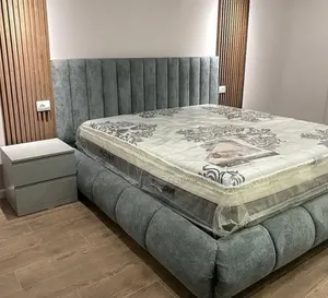 Beds/Martins Dressed Bed With Side Tables.