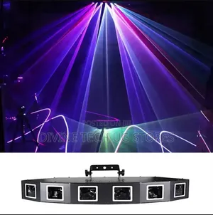 6 Head Laser Show Party Disco Stage Light Full Color With DMX Controls