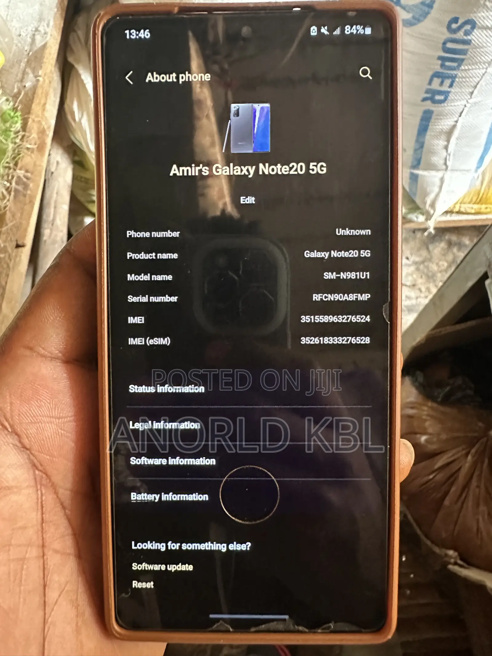 Samsung Galaxy Note 20 5G 128 GB Bronze