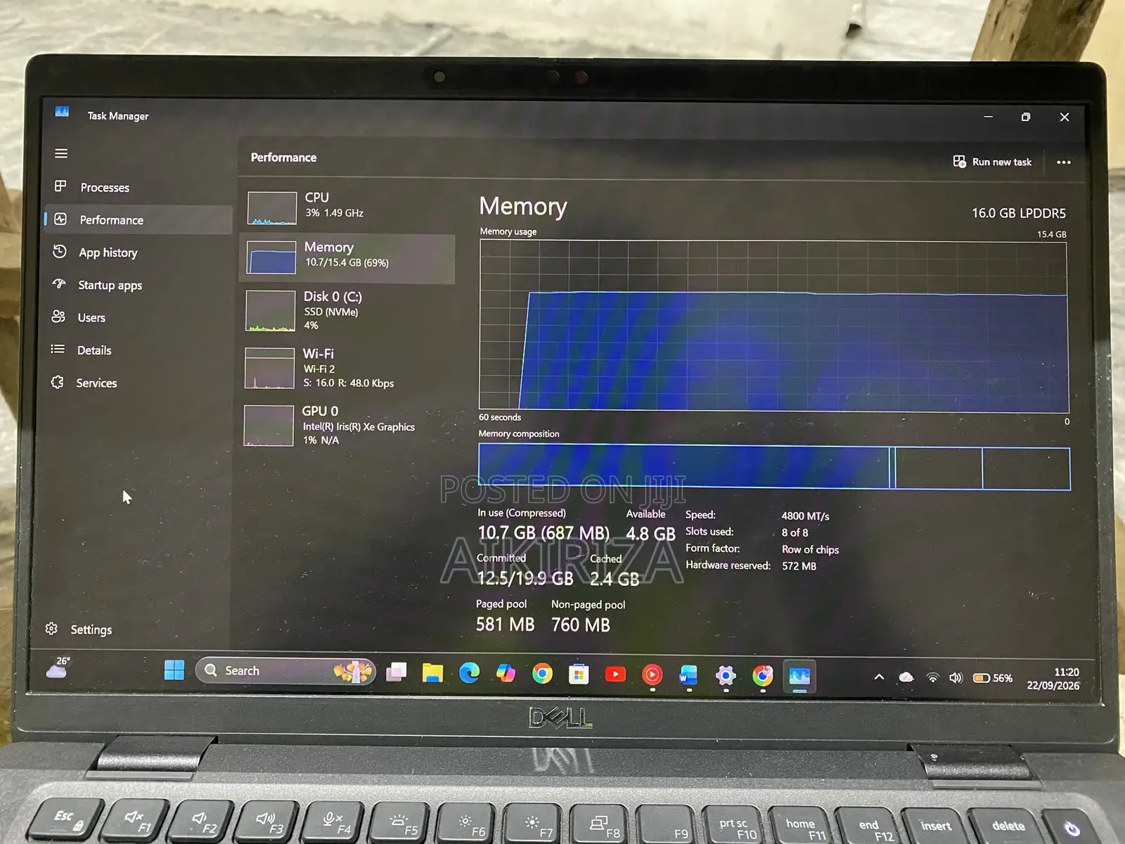 Laptop Dell Latitude 7400 16GB Intel Core i5 SSD 256GB