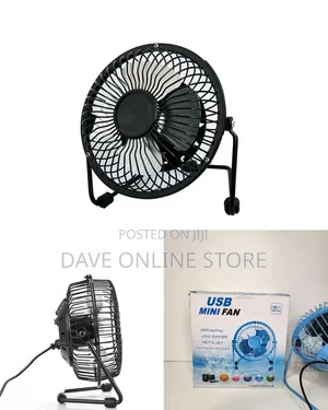 Mini Metal 4" USB Desk Fans