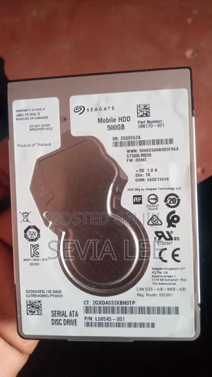 Seagate External Hard Drive 500gb
