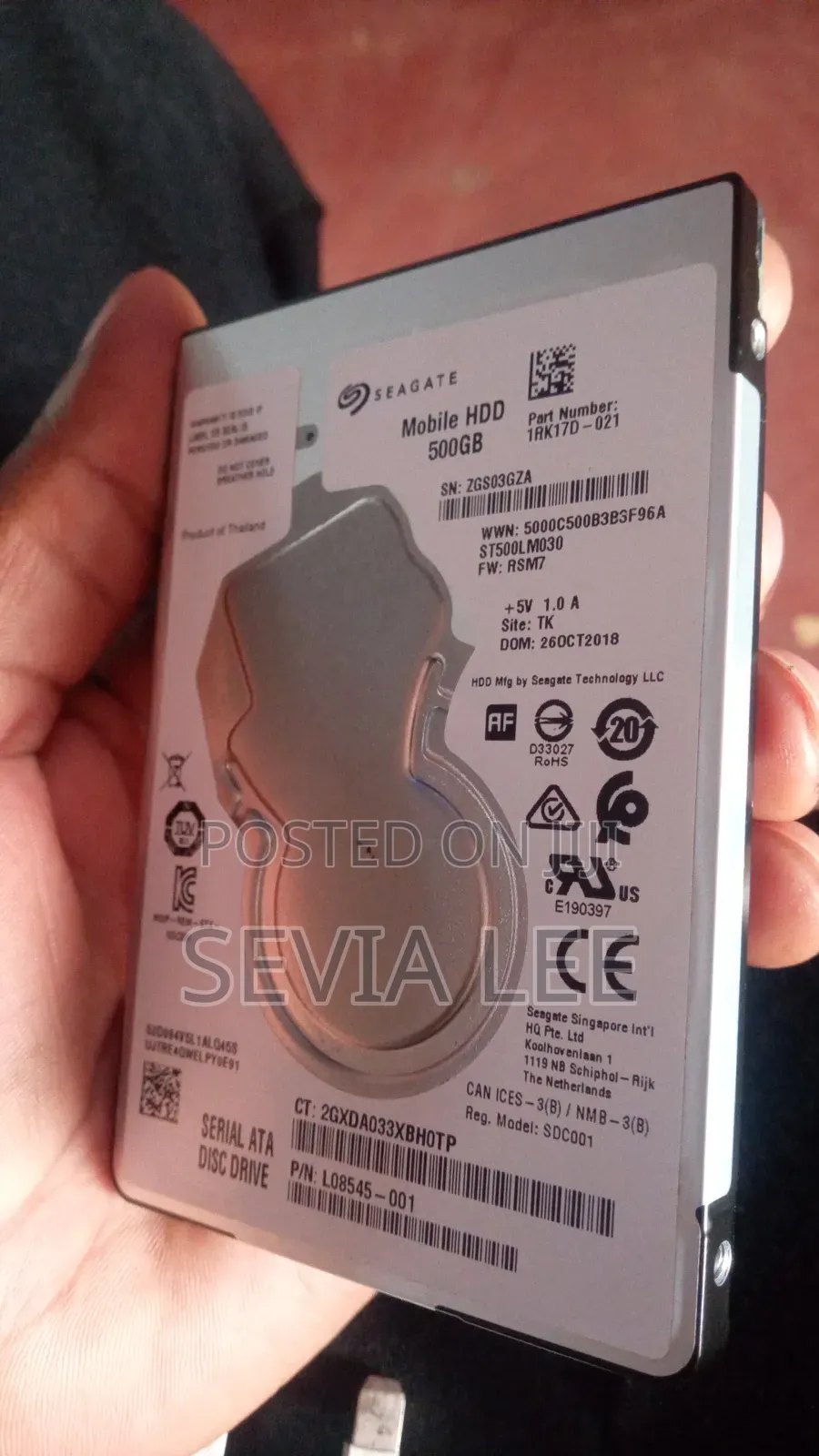Seagate External Hard Drive 500gb