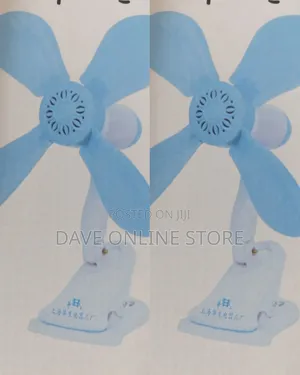 Blue 4 Blades Fan Home Electric Fan
