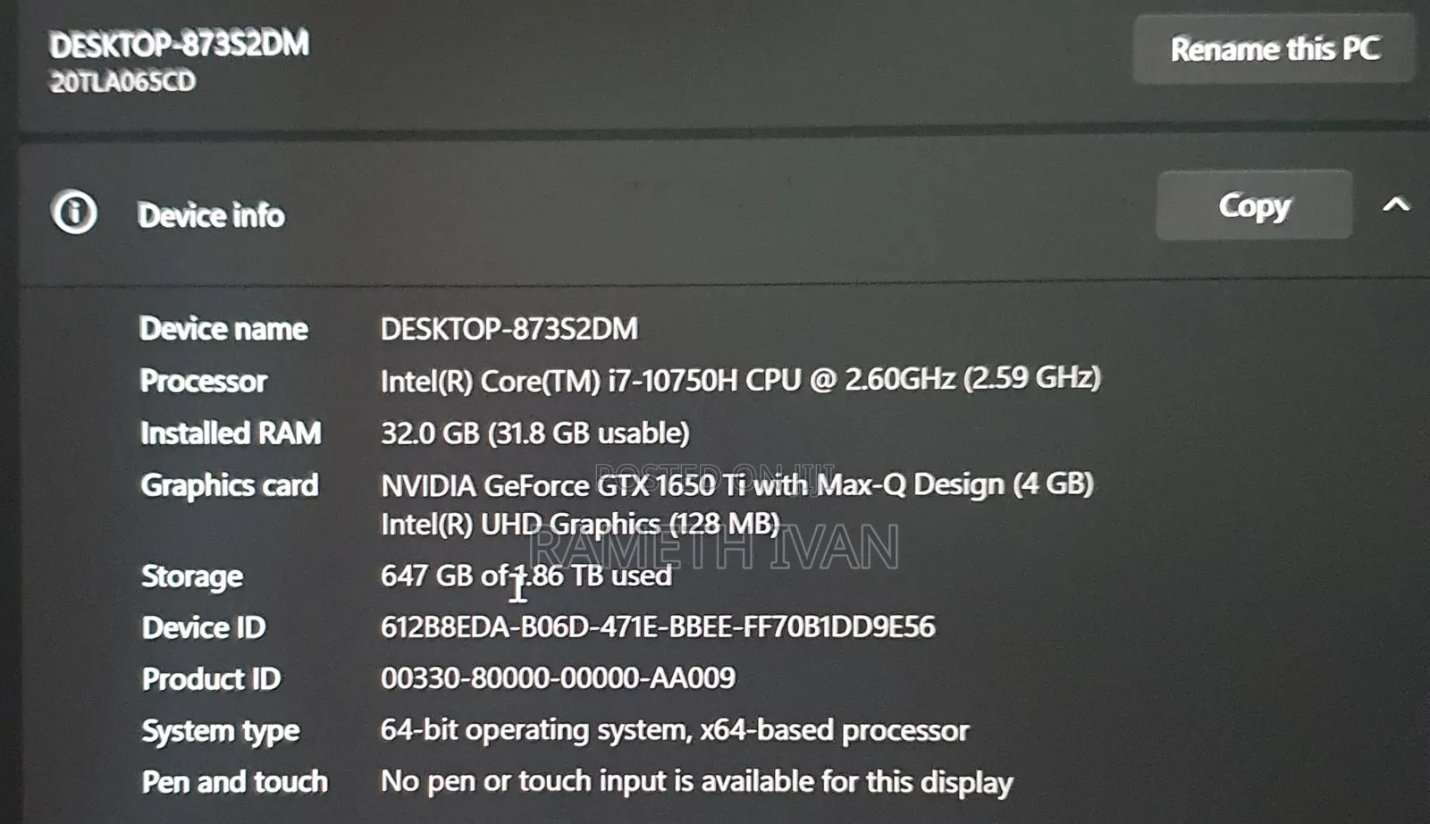 Laptop Lenovo ThinkPad X1 Carbon 36GB Intel Core i7 HDD+SSD 2T