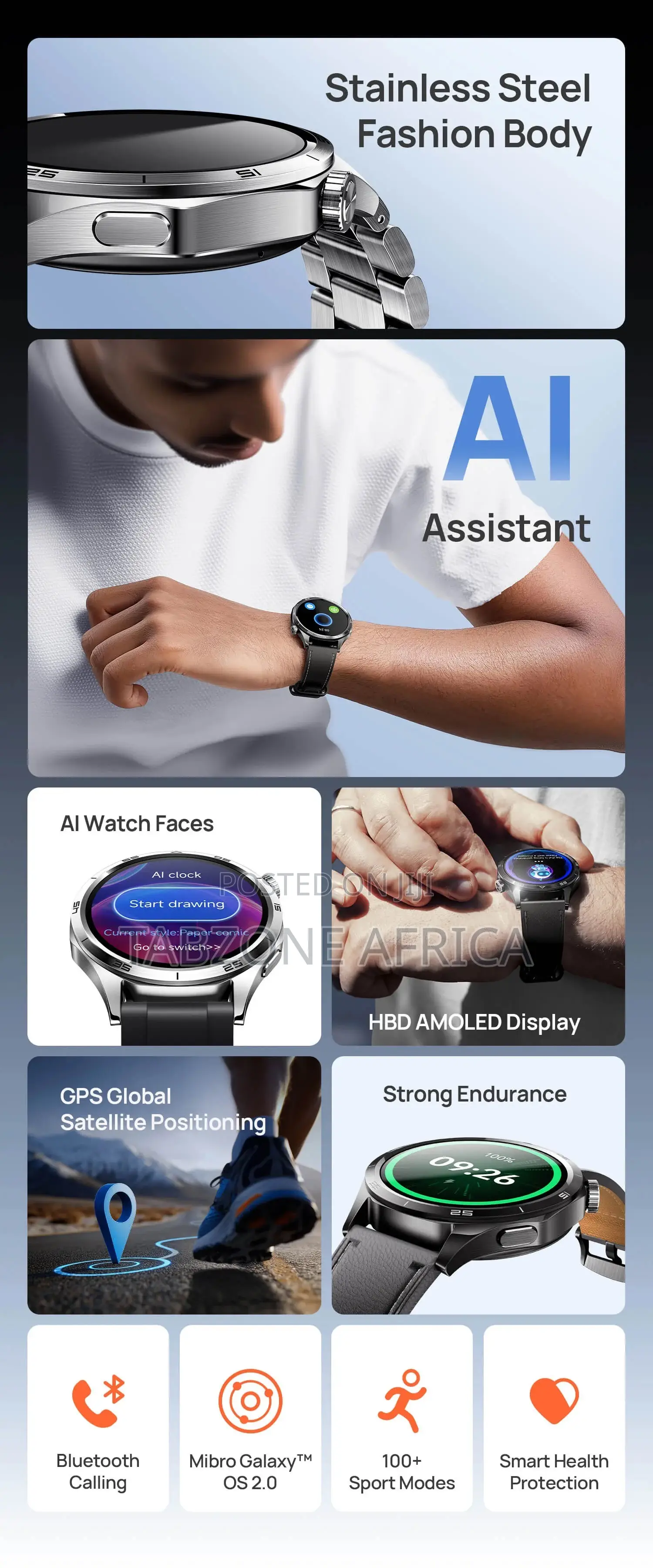 New Mibro Watch GT 1.43” AMOLED Display | GPS Tracker | BT Calling