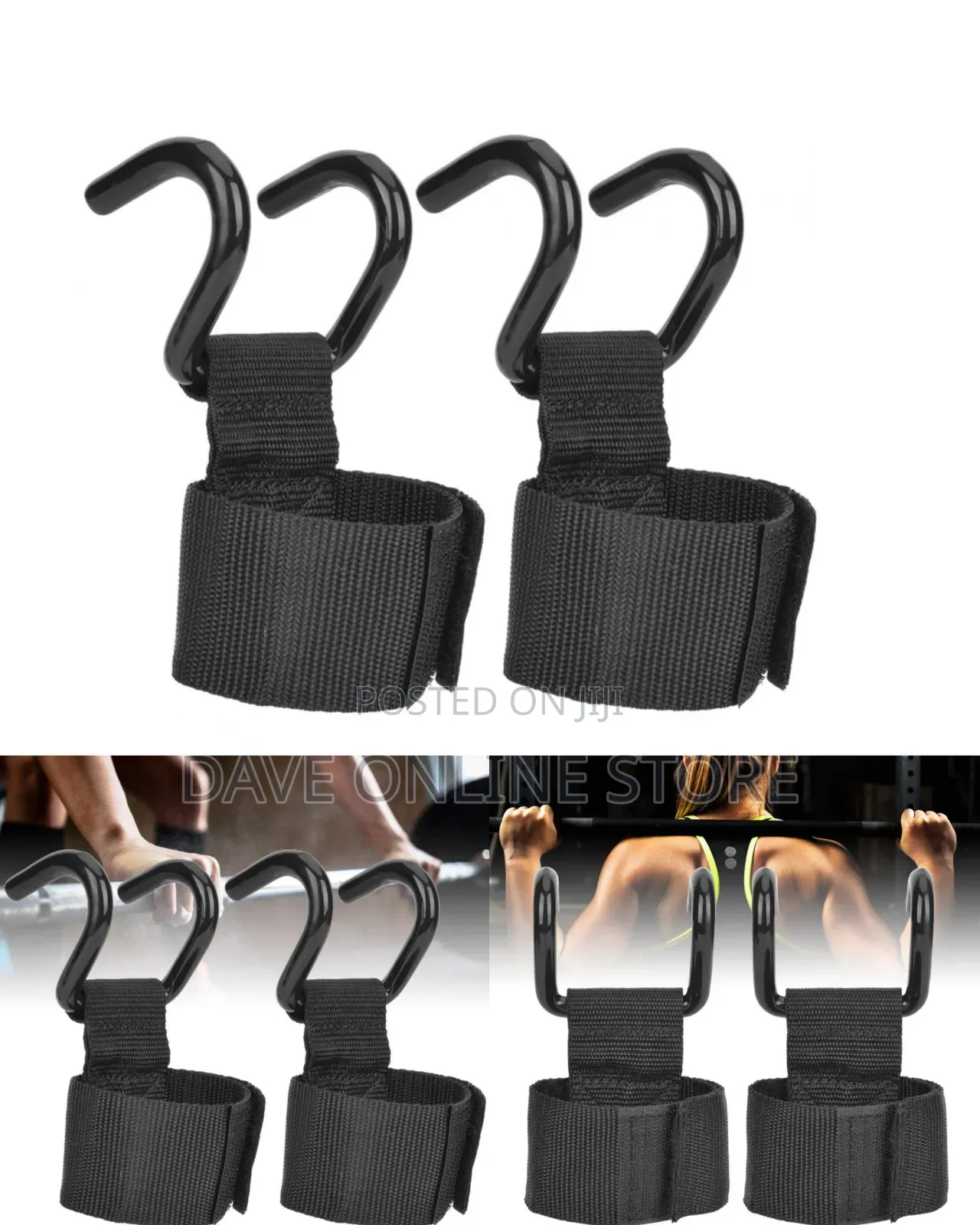 2Pcs/Lot Weight Lifting Hook Hand Bar Wrist Straps Glove