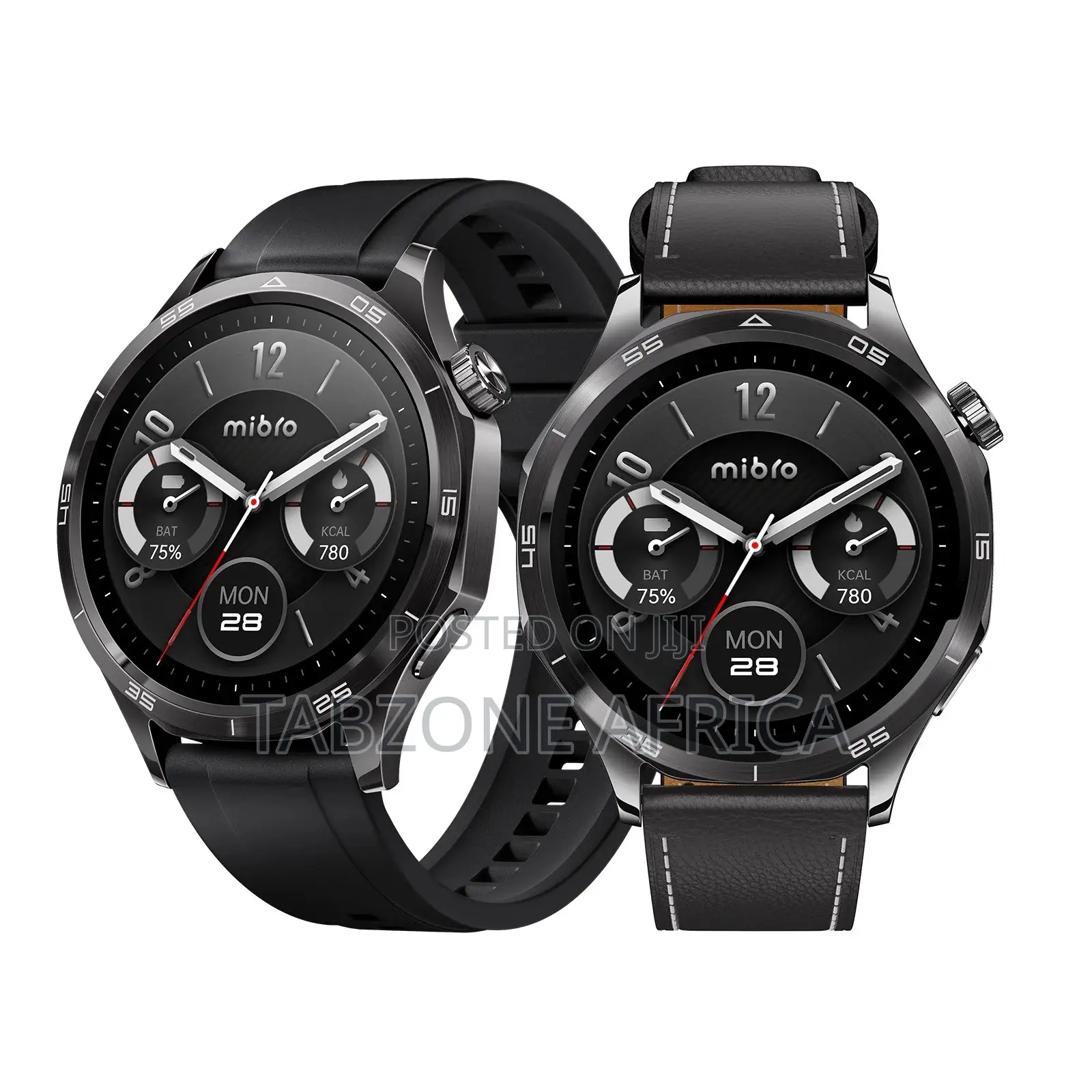 New Mibro Watch GT 1.43” AMOLED Display With GPS - Leather Strap