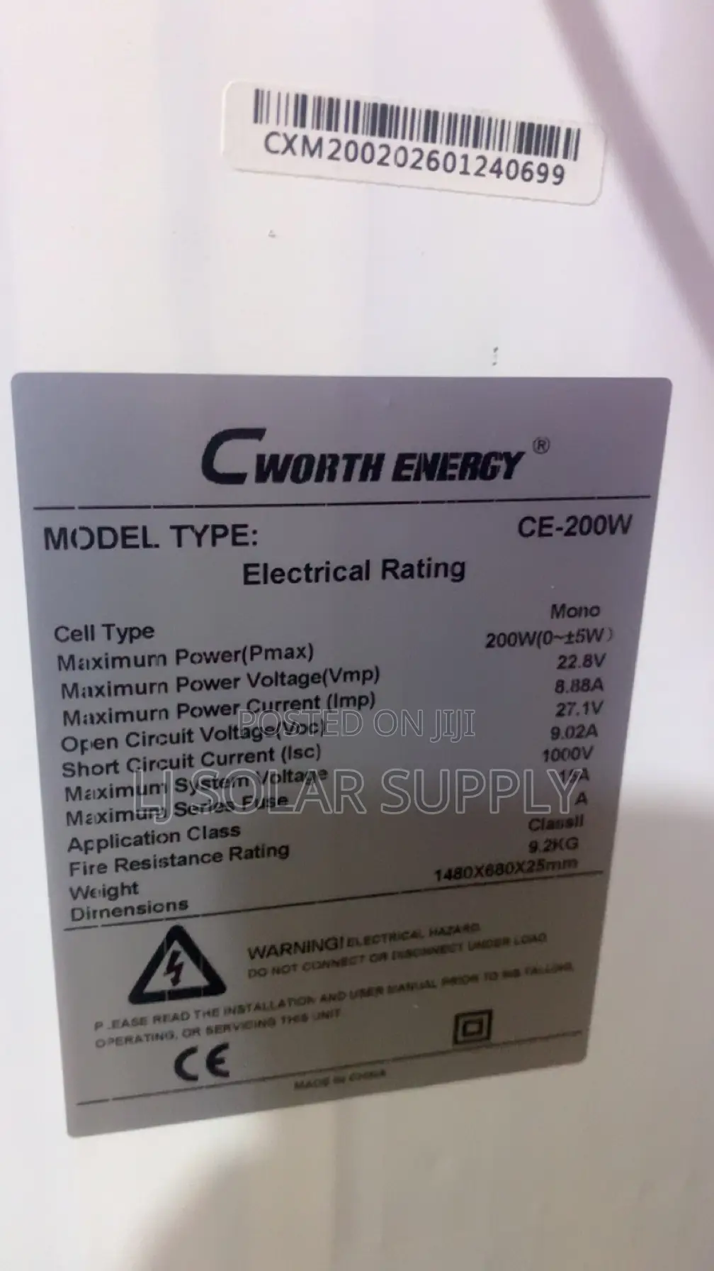 Solar Pannel 200w