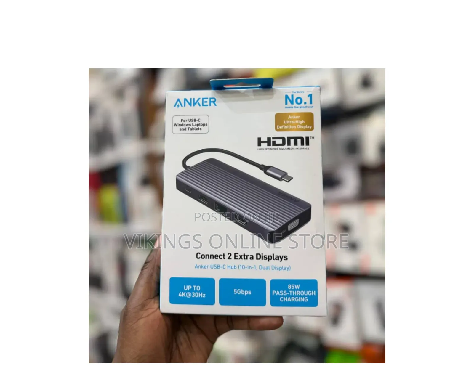Anker USB-C Hub (10-in-1, Dual Display)