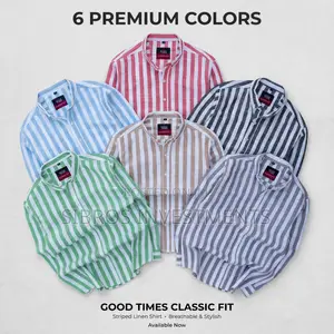 Elegant Mens Striped Shirt