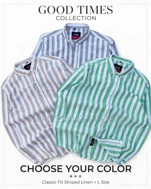 Elegant Mens Striped Shirt