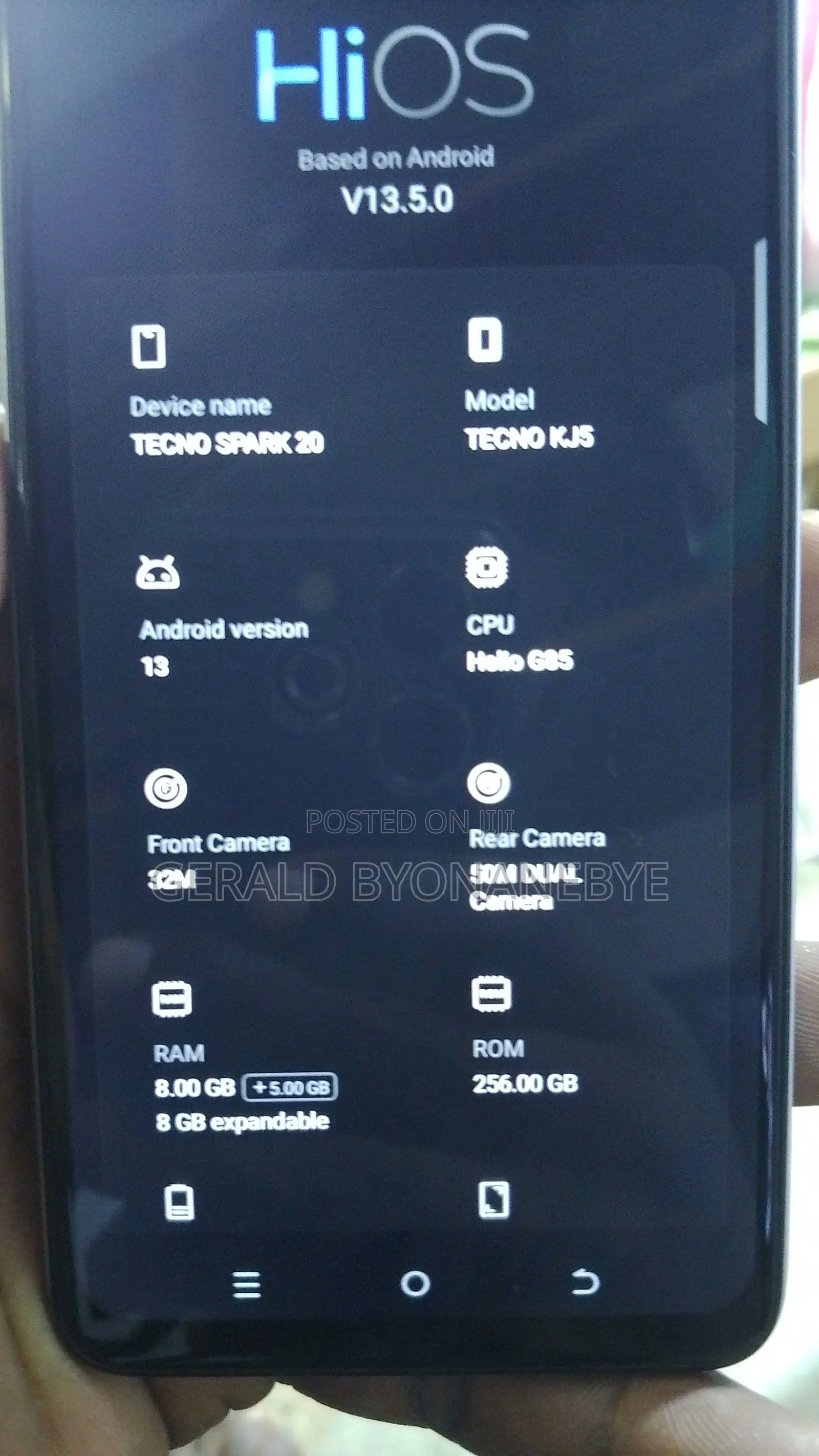 Tecno Spark 20 Pro Plus 256 GB White