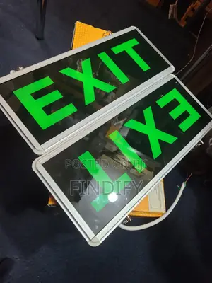 LED Emergency Exit Signs Featuring Bright and a Backup Battery