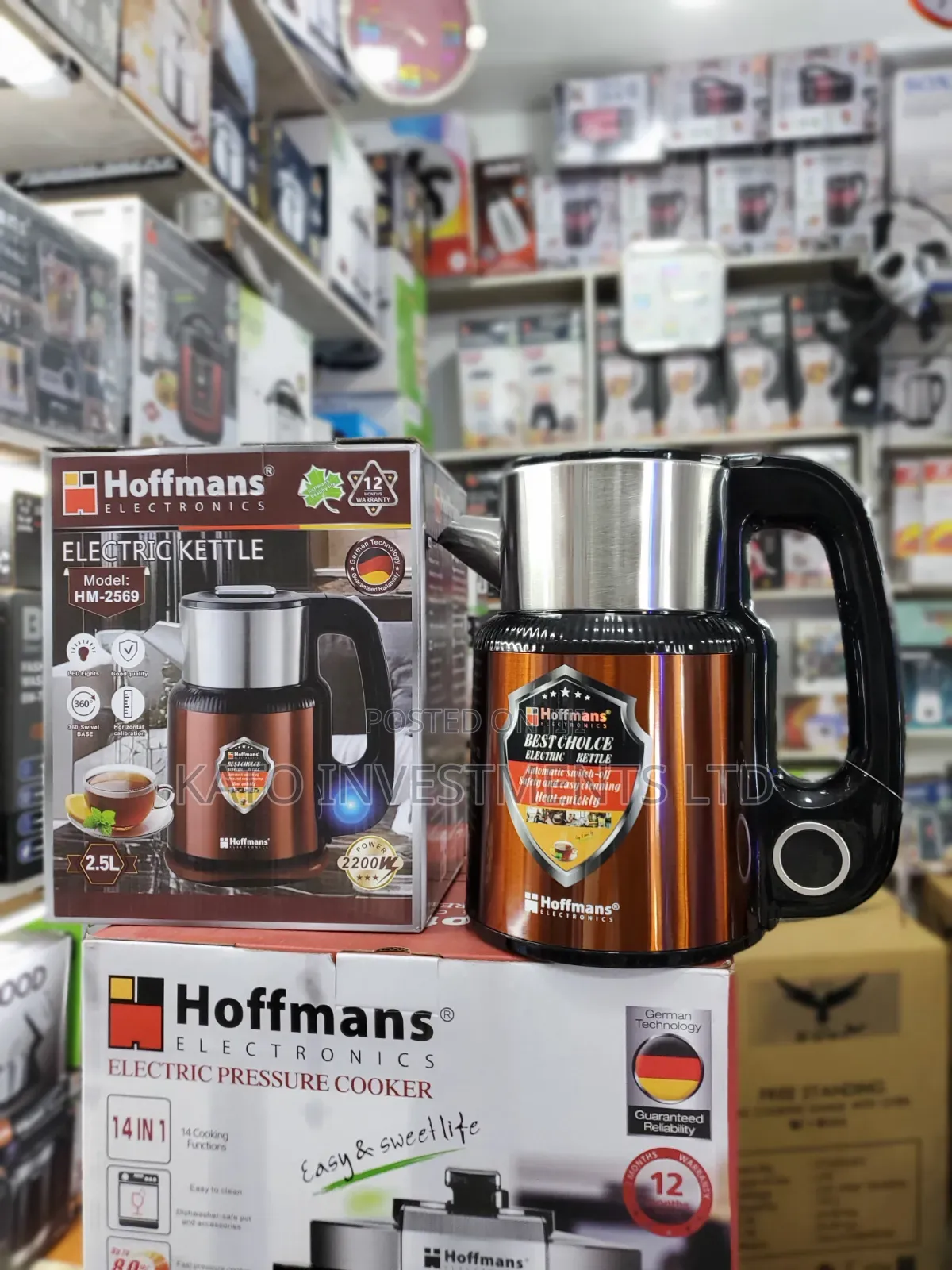 Hm.2569 Hoffmans Milk and Water Pacolator Electric 2.5l