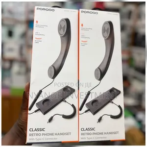 PORODO Classic Retro Phone Handset With Type Connector.