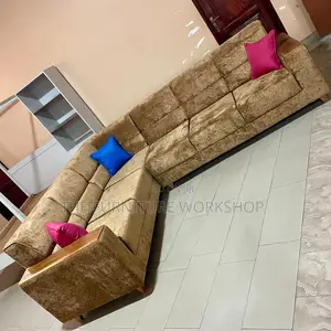 Brown Corner Sofa Set -Senana Hypermarket