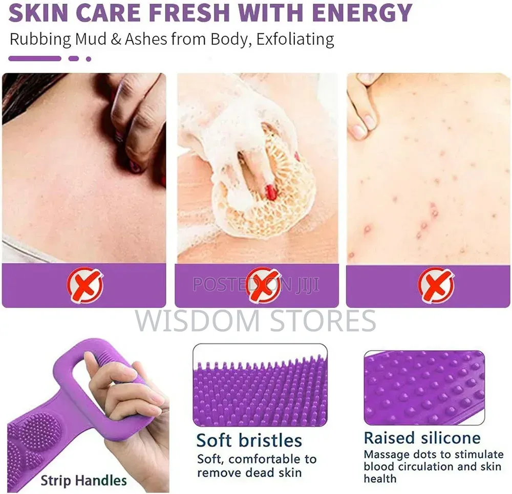 Silicone Back Scrubber for Shower