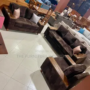 Dark Brown 6 Seater Set - Senana Hypermarket