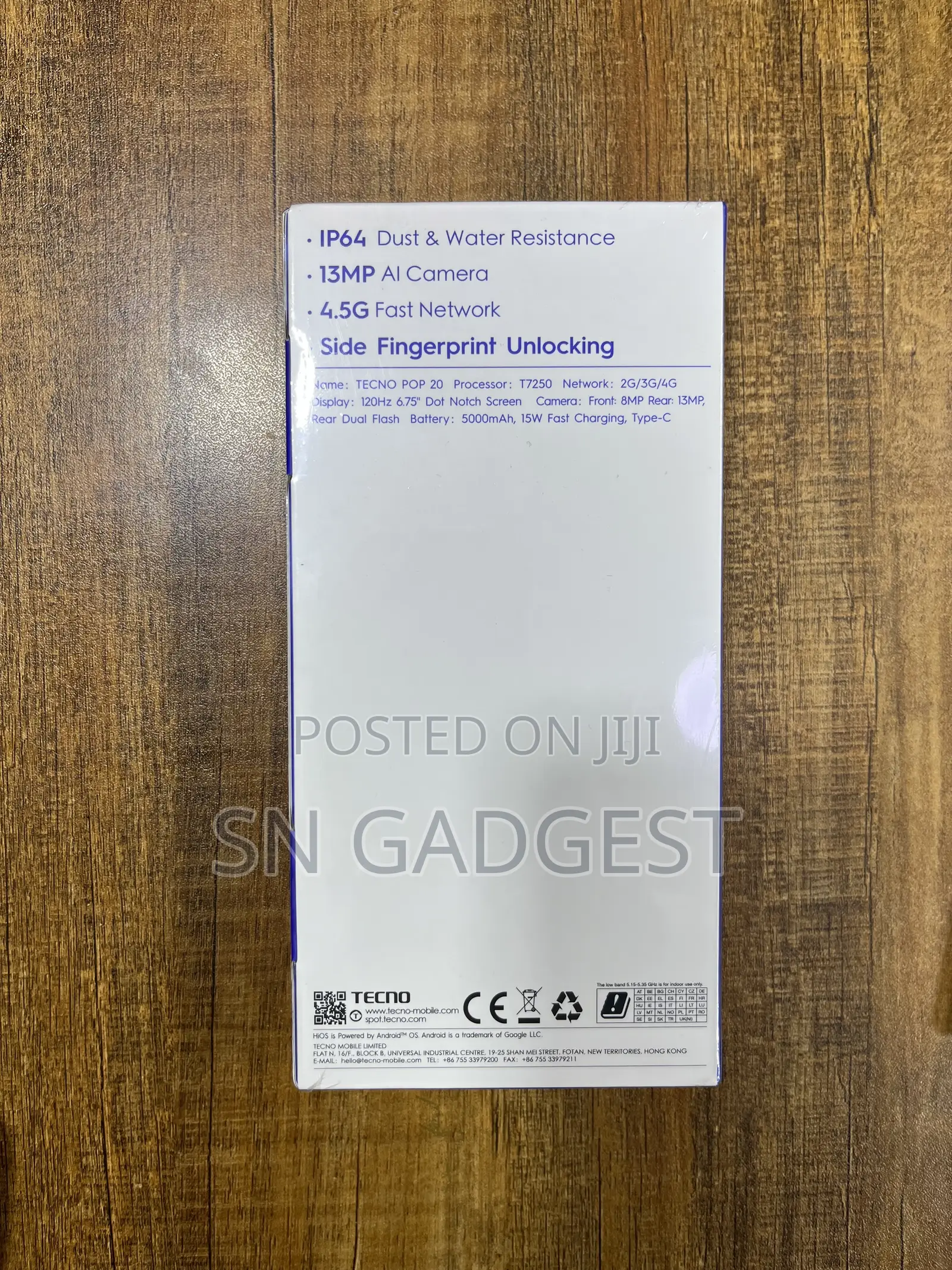 New Tecno Pop 20 64 GB Gray