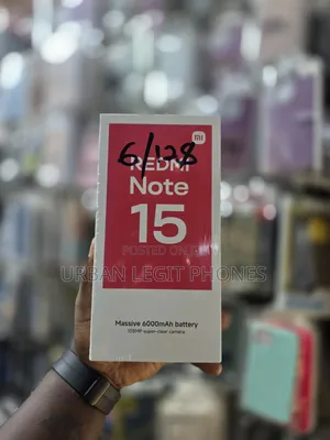 New Xiaomi Redmi Note 15 128 GB Black