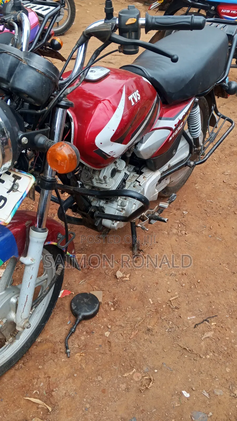 TVS HLX 125 2018 Red
