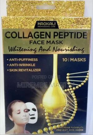 Box of Haokali Collagen Peptide Face Mask Sets