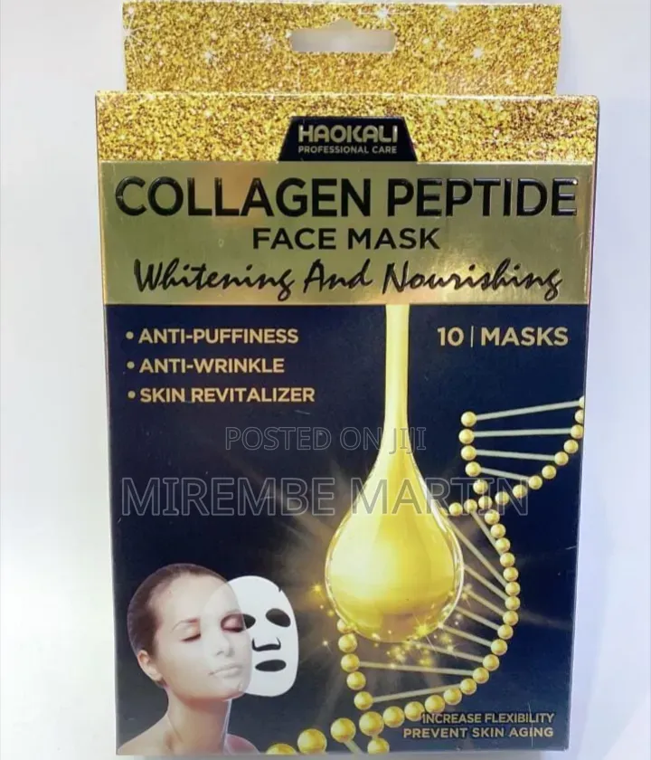 Box of Haokali Collagen Peptide Face Mask Sets