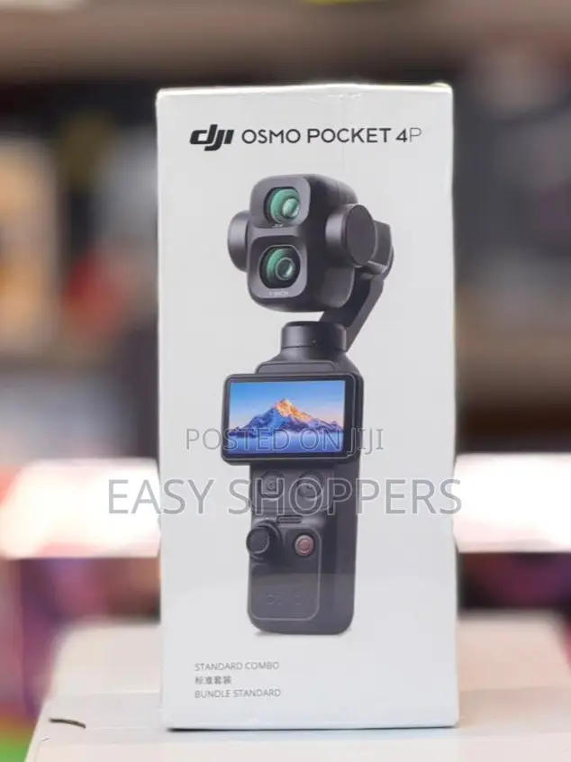 DJI Osmo Pocket 4P Standard Combo, 3-Axis Stabilized Handheld