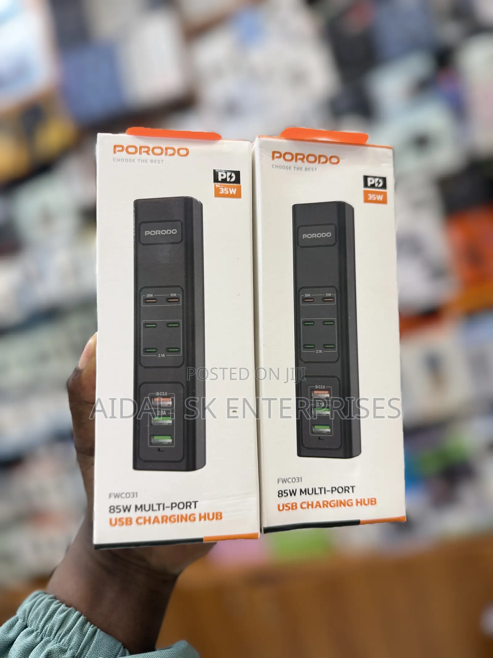 Porodo 85W Multi-Port USB Charging Hub