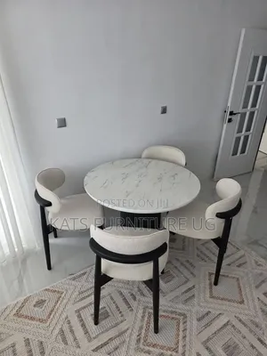 White Marble Top Dinning Table