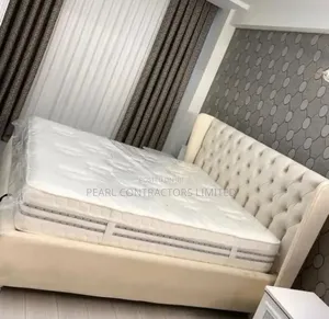 Beds/Chesterfield Leather Bed.