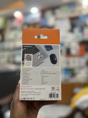 Black Porodo 1600 DPI Wireless Mouse Dual Mode.