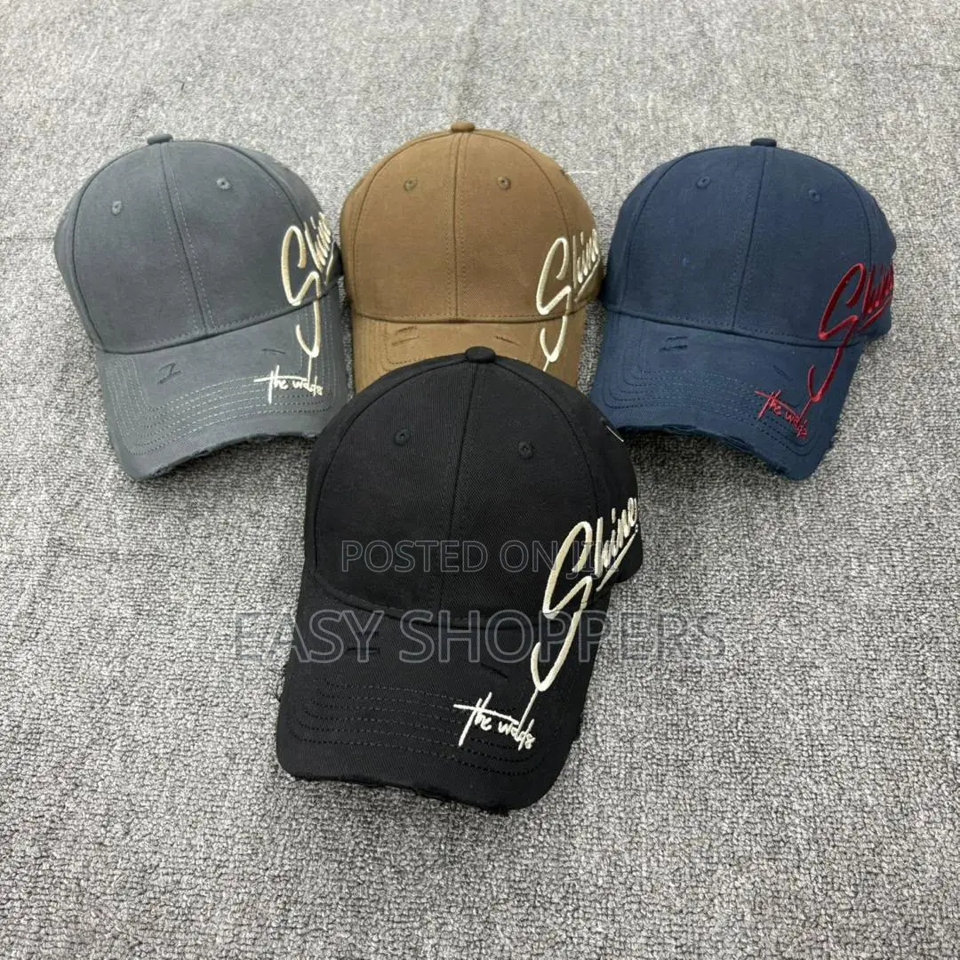 Distressed Cotton Baseball Caps
