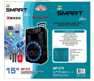SMARTplus MP-015 15-Inch Professional Battery Speaker System