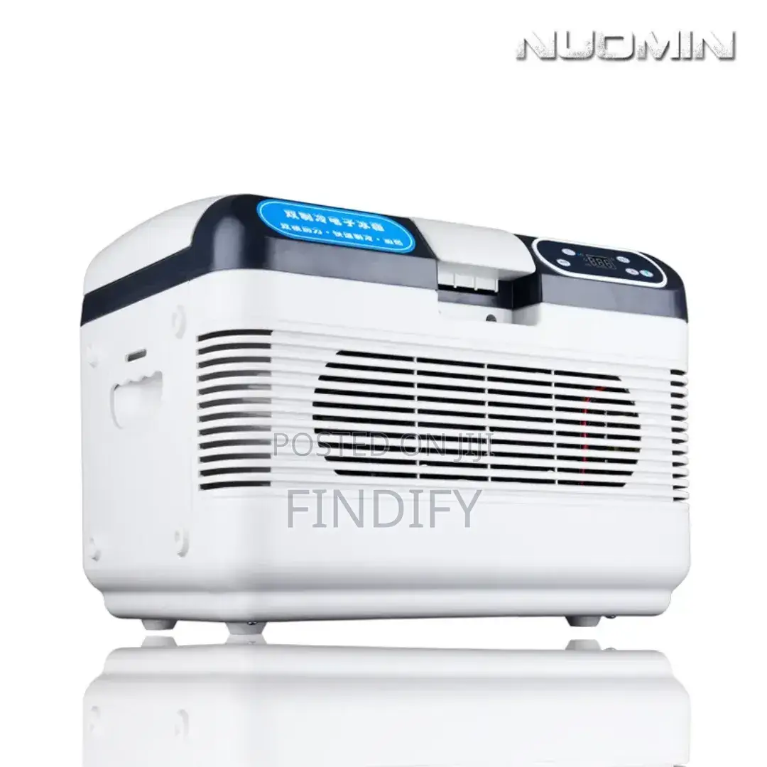 Car Refrigerator, Aluminum ABS 12L Portable RV Electric Cooler Freezer