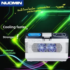 Car Refrigerator, Aluminum ABS 12L Portable RV Electric Cooler Freezer