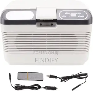 Car Refrigerator, Aluminum ABS 12L Portable RV Electric Cooler Freezer