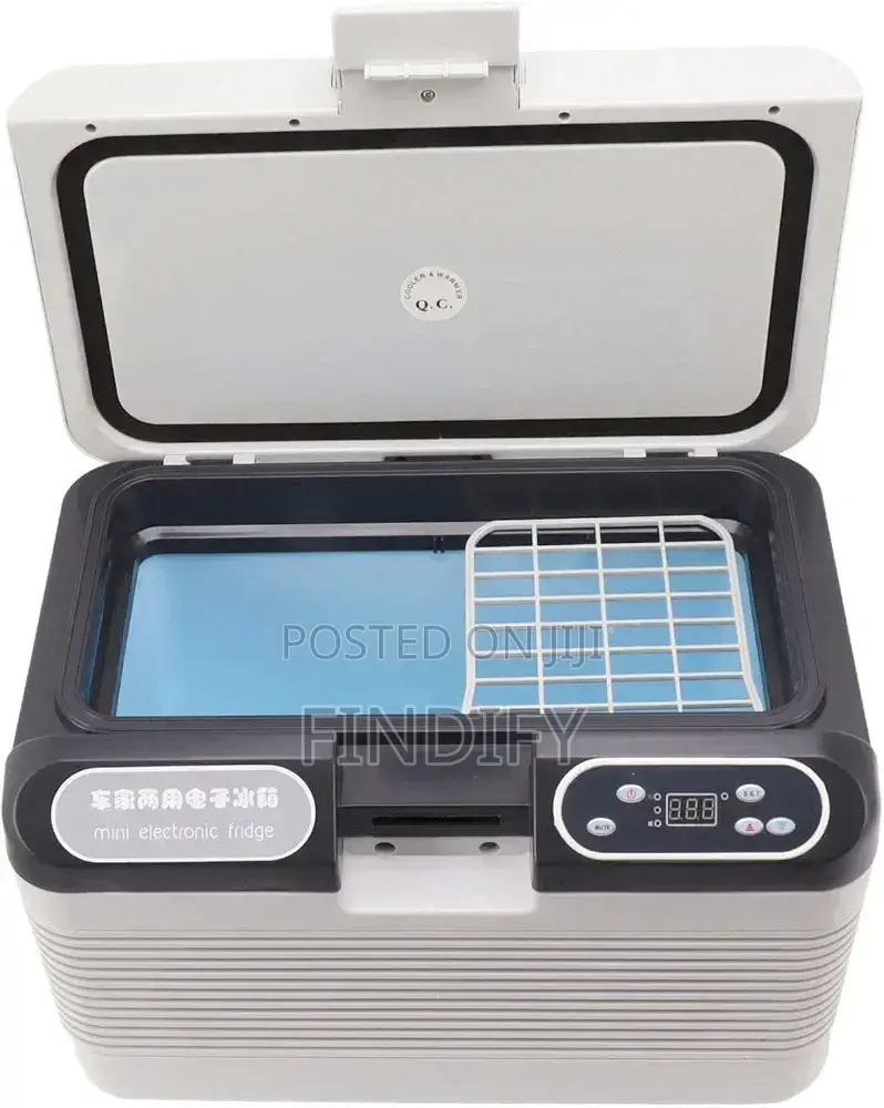 Car Refrigerator, Aluminum ABS 12L Portable RV Electric Cooler Freezer