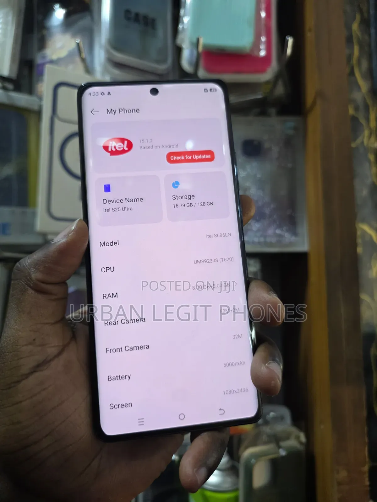 Itel S25 Ultra 128 GB Black