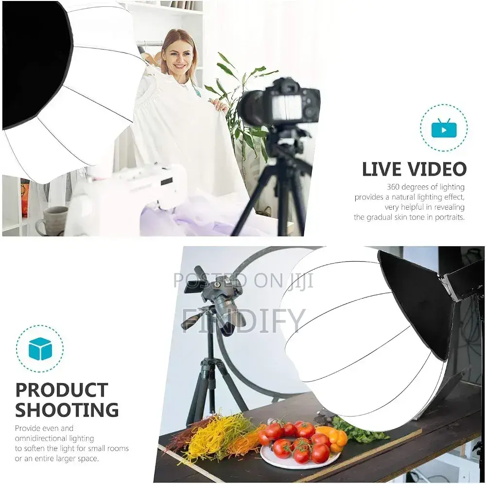 PHOTOMAX Professional LED Lantern Softbox Kit With 9ft Light