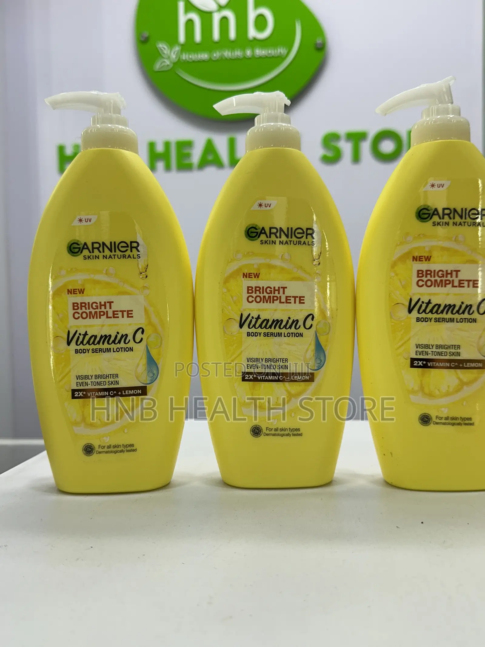 Garnier Vitamin C Brightening Lotion.
