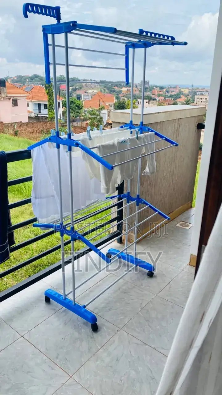 3-Layer Stainless Steel Stand Clothes Drying Rack Organizer
