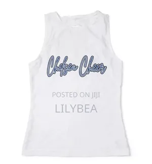 American Virsity Crop Top White - Open Back - Size S/M