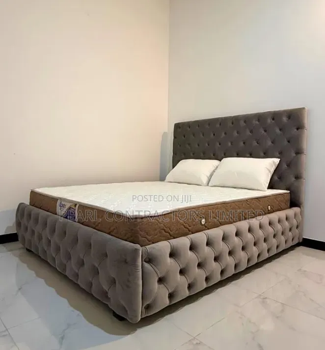 Beds/Fully Tufted Chesterfield Bed.