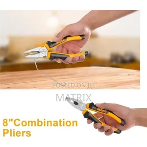 INGCO 3pcs Pliers Tool Set Wire Cutters 8" Combination Pliers 6"